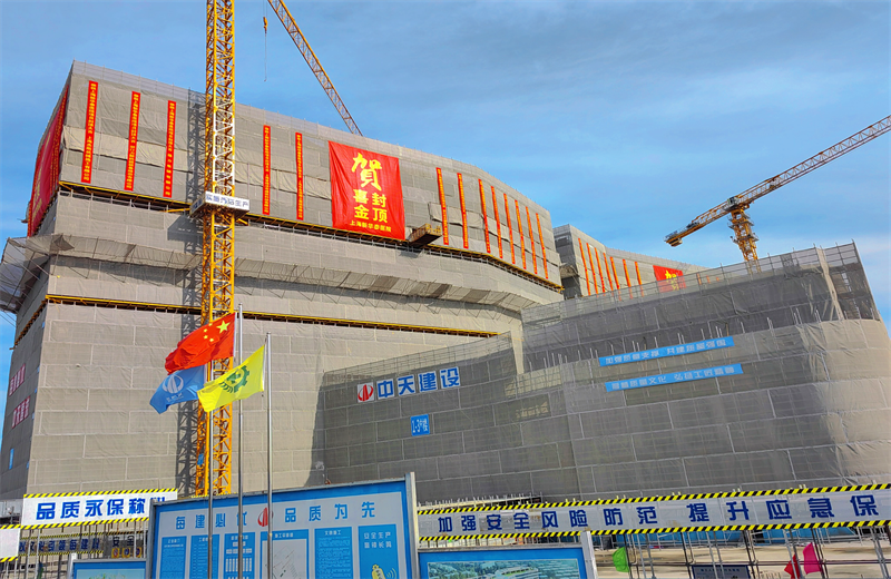 2024年10月30日，尊龙·Z6三建上海新华泰医院项目主体封顶。
